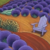 Lavender and Purple Chair